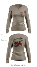 DET 1 HHB 1-258 FA 53026812 Women's Long Sleeve V-neck Shirt - 5