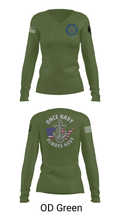 Uss Eisenhower 48990144 Women's Long Sleeve V-neck Shirt - 39