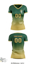 Saint Edward High School Volleyball 35540065 Women's Short Sleeve V-neck Shirt - 1