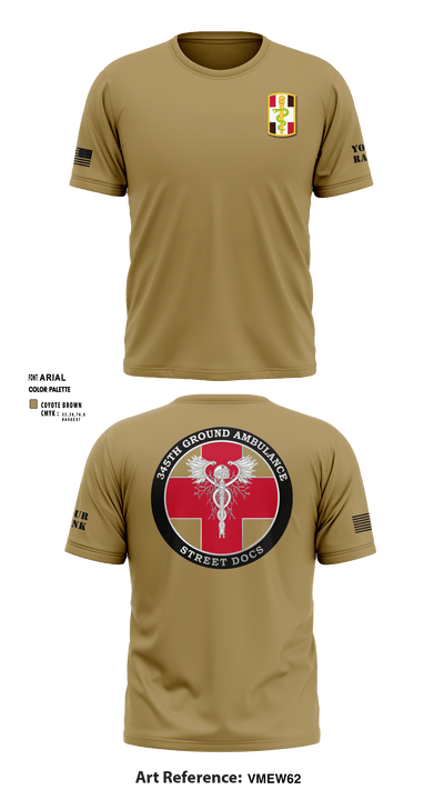 345th MCGA 98196690 Short Sleeve Performance Shirt - 13