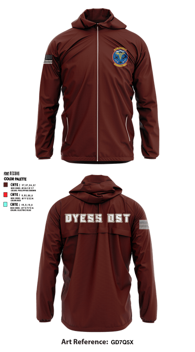 Dyess AFB Operational Support Team 10526750 Windbreaker - 2