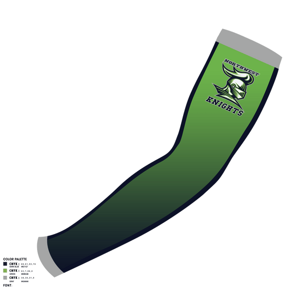 Arm Sleeve, Northwest Knights, Football, Teamtime, Team time, sublimation, custom sports apparel, team uniforms, spirit wear, spiritwear, sports uniforms, custom shirts, team store, custom team store, fundraiser sports, apparel fundraiser