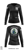 P3T 45454486 Women's Long Sleeve V-neck Shirt - 1