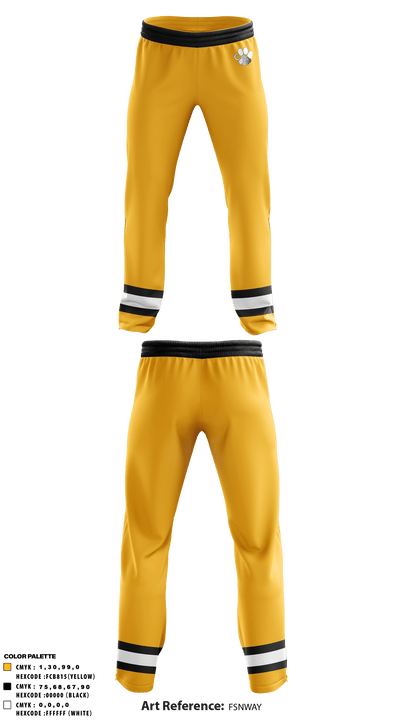 Crescent High School Golf 66610838 Sweatpants - 1