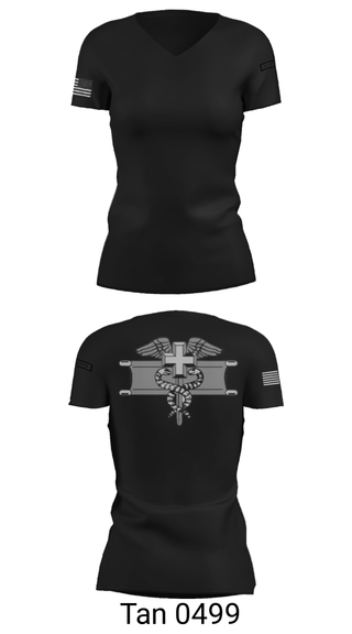 Women's Short Sleeve Vneck Shirt, , Army, Teamtime, Team time, sublimation, custom sports apparel, team uniforms, spirit wear, spiritwear, sports uniforms, custom shirts, team store, custom team store, fundraiser sports, apparel fundraiser