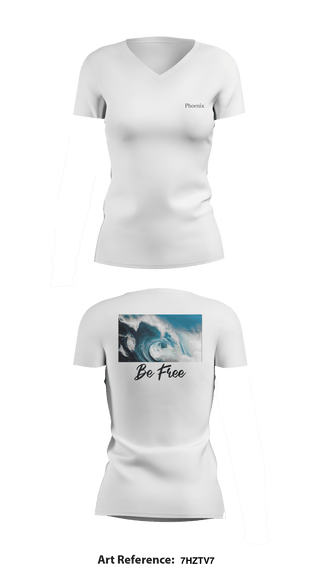 Women's Short Sleeve Vneck Shirt, Beads&Crafts, , Teamtime, Team time, sublimation, custom sports apparel, team uniforms, spirit wear, spiritwear, sports uniforms, custom shirts, team store, custom team store, fundraiser sports, apparel fundraiser