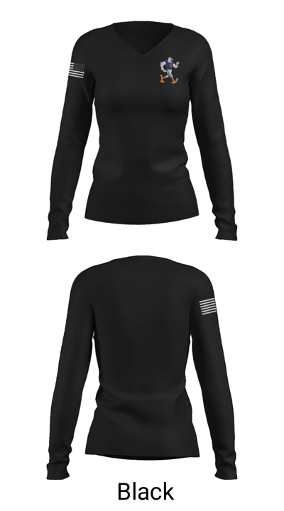John F Kennedy High School Basketball 19471458 Women's Long Sleeve V-neck Shirt - 13