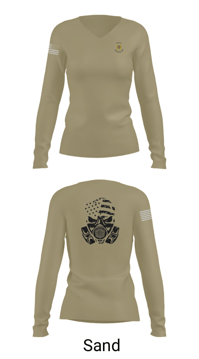 439th CEX 72519259 Women's Long Sleeve V-neck Shirt - 42
