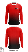 Frontier Senior High School Wrestling 68856248 Long Sleeve Rash Guard Shirt - 1