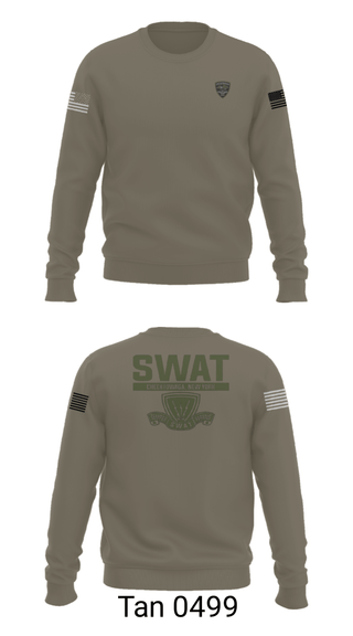Crew Neck Sweatshirt, , Police, Teamtime, Team time, sublimation, custom sports apparel, team uniforms, spirit wear, spiritwear, sports uniforms, custom shirts, team store, custom team store, fundraiser sports, apparel fundraiser