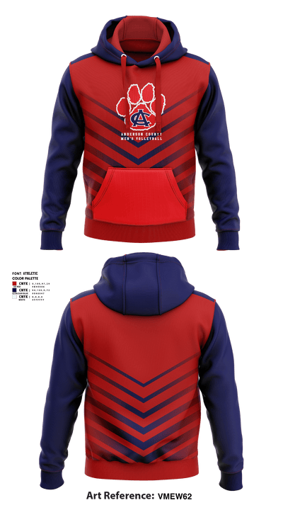Anderson County High School  Volleyball 55612618 Hoodie - 1