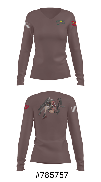 T.B.A 73361652 Women's Long Sleeve V-neck Shirt - 37