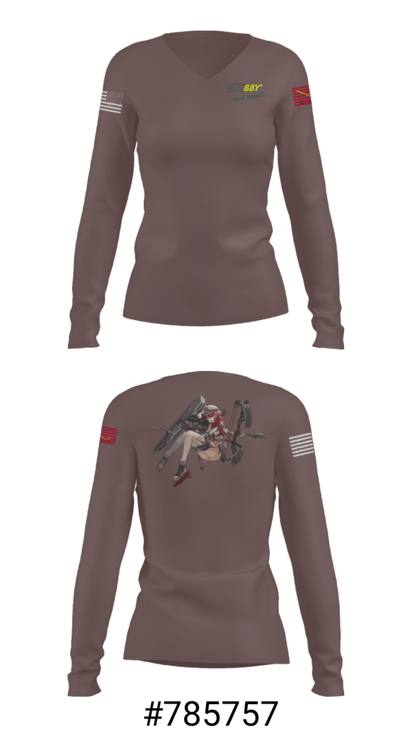 Women's Long Sleeve Vneck Shirt, , Navy, Teamtime, Team time, sublimation, custom sports apparel, team uniforms, spirit wear, spiritwear, sports uniforms, custom shirts, team store, custom team store, fundraiser sports, apparel fundraiser