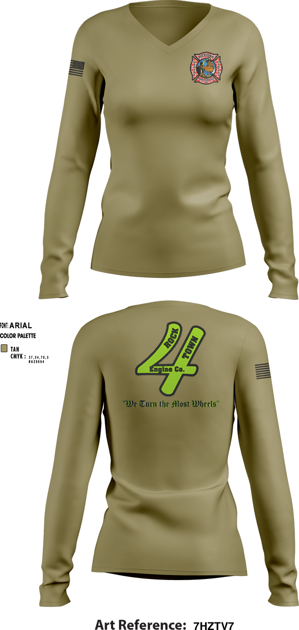 Women's Long Sleeve Vneck Shirt, , Fire Department, Teamtime, Team time, sublimation, custom sports apparel, team uniforms, spirit wear, spiritwear, sports uniforms, custom shirts, team store, custom team store, fundraiser sports, apparel fundraiser