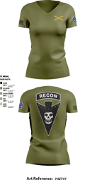 3/278 Armored Calvary Regiment 57774458 Women's Short Sleeve V-neck Shirt - 9