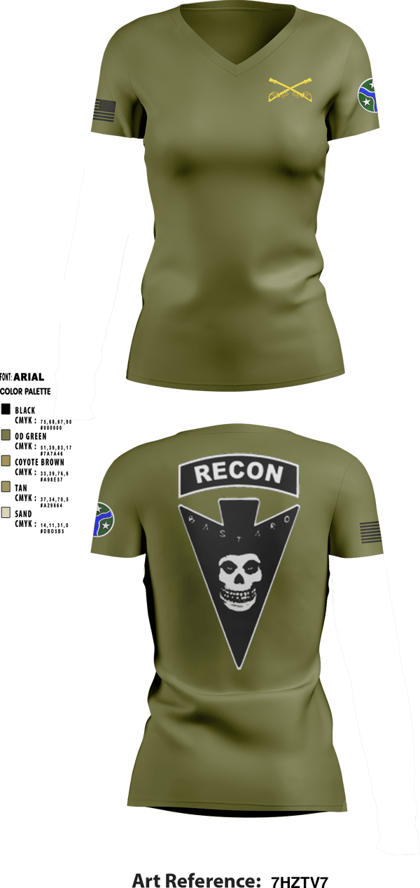 Women's Short Sleeve Vneck Shirt, , Army, Teamtime, Team time, sublimation, custom sports apparel, team uniforms, spirit wear, spiritwear, sports uniforms, custom shirts, team store, custom team store, fundraiser sports, apparel fundraiser