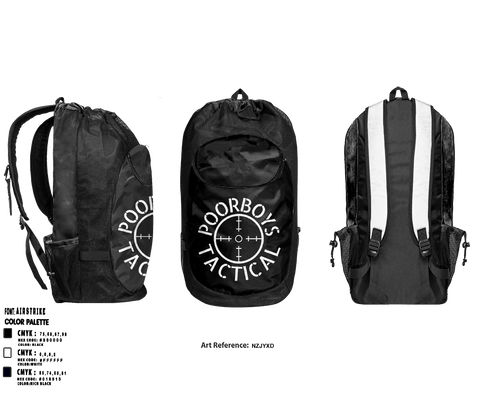 Gear Bag, Poorboys Tactical, , Teamtime, Team time, sublimation, custom sports apparel, team uniforms, spirit wear, spiritwear, sports uniforms, custom shirts, team store, custom team store, fundraiser sports, apparel fundraiser