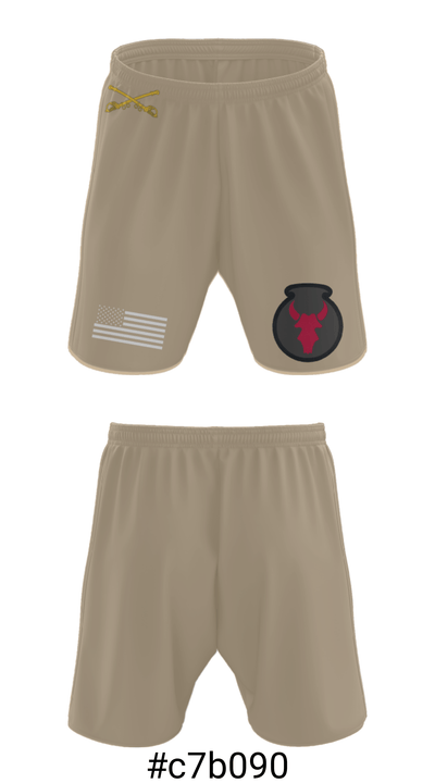 1-145th Armor 33702857 Athletic Shorts With Pockets - 25