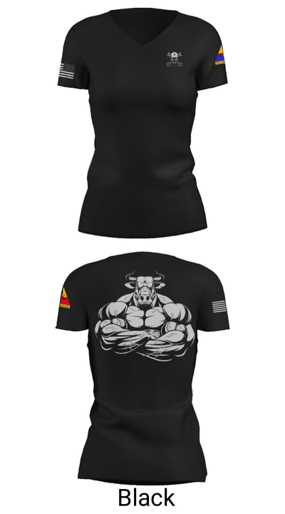 2nd SQD D TRP 6-1CAV 38584664 Women's Short Sleeve V-neck Shirt - 20