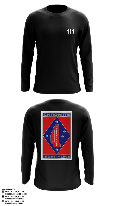 Hades 3421841 Long Sleeve Performance Shirt - 155