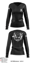 549th MWD DET 49192447 Women's Long Sleeve V-neck Shirt - 1