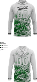 North Central Panthers Volleyball 62579612 Short Sleeve Performance Shirt with hood - 14