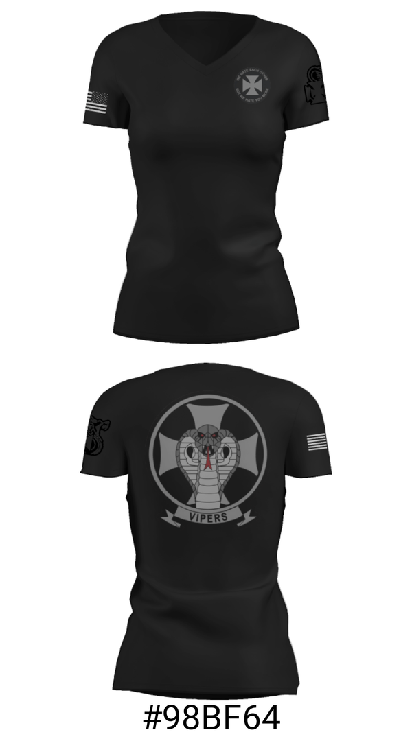 Women's Short Sleeve Vneck Shirt, , Marines, Teamtime, Team time, sublimation, custom sports apparel, team uniforms, spirit wear, spiritwear, sports uniforms, custom shirts, team store, custom team store, fundraiser sports, apparel fundraiser