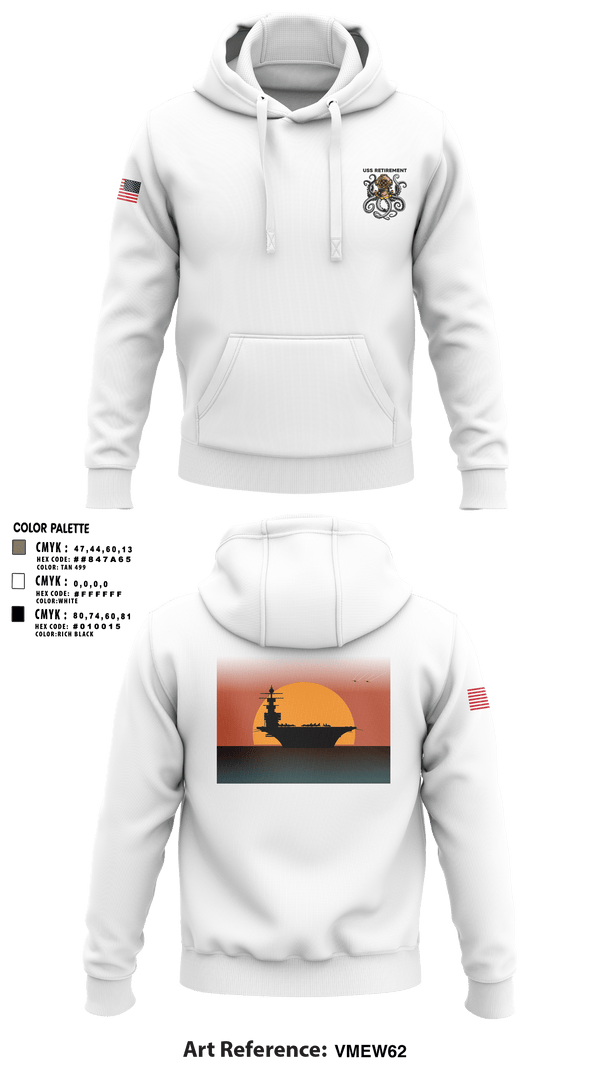 Hoodie, USS Retirement, Navy, Teamtime, Team time, sublimation, custom sports apparel, team uniforms, spirit wear, spiritwear, sports uniforms, custom shirts, team store, custom team store, fundraiser sports, apparel fundraiser