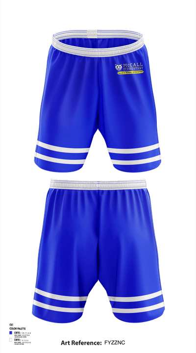 McCall Middle School golf 15496033 Athletic Shorts With Pockets - 1