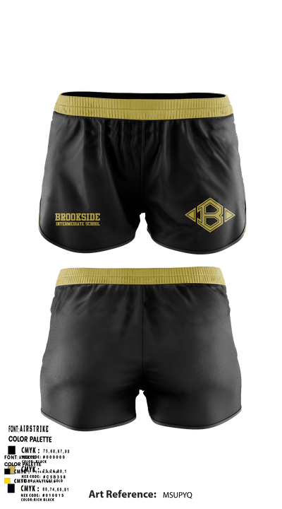 Brookside Intermediate School Track 14576731 Women's Shorts - 2