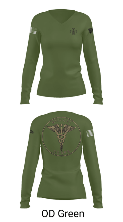 509 medical group 29624901 Women's Long Sleeve V-neck Shirt - 40