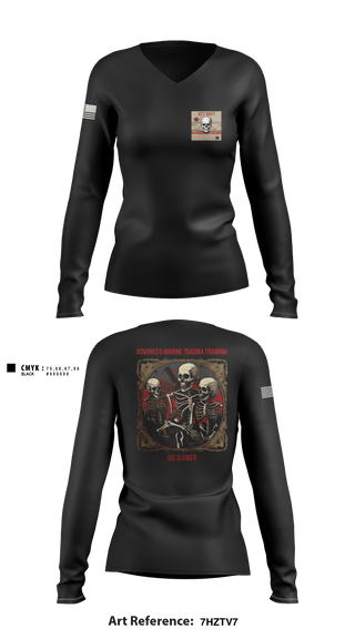 Women's Long Sleeve Vneck Shirt, Easy Company, , Teamtime, Team time, sublimation, custom sports apparel, team uniforms, spirit wear, spiritwear, sports uniforms, custom shirts, team store, custom team store, fundraiser sports, apparel fundraiser