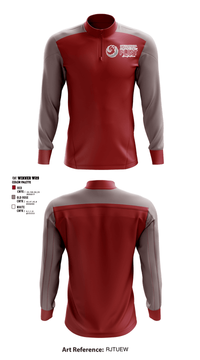 International Academy of Flint 66238925 Quarter Zip Jacket - 1