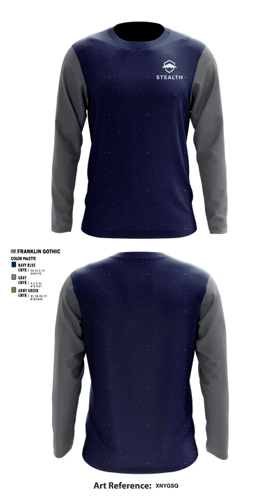 Stealth customs 84323734 Long Sleeve Performance Shirt - 1