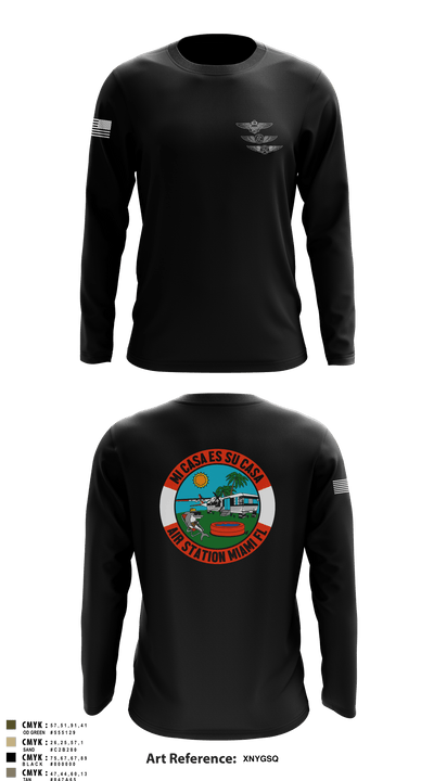 Air station Miami 80426238 Long Sleeve Performance Shirt - 1