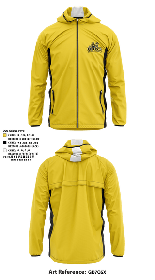 Windbreaker, Central HS Football, Football, Teamtime, Team time, sublimation, custom sports apparel, team uniforms, spirit wear, spiritwear, sports uniforms, custom shirts, team store, custom team store, fundraiser sports, apparel fundraiser