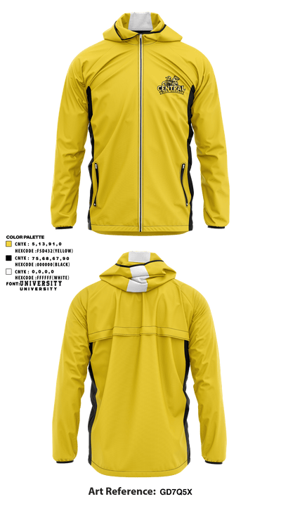 Central HS Football 61627398 Windbreaker - 1
