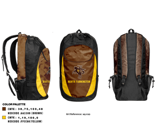 Gear Bag, North Farmington High School Basketball, Men's Basketball, Teamtime, Team time, sublimation, custom sports apparel, team uniforms, spirit wear, spiritwear, sports uniforms, custom shirts, team store, custom team store, fundraiser sports, apparel fundraiser