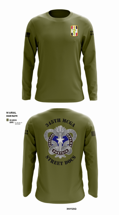 345th MCGA 98196690 Long Sleeve Performance Shirt - 9