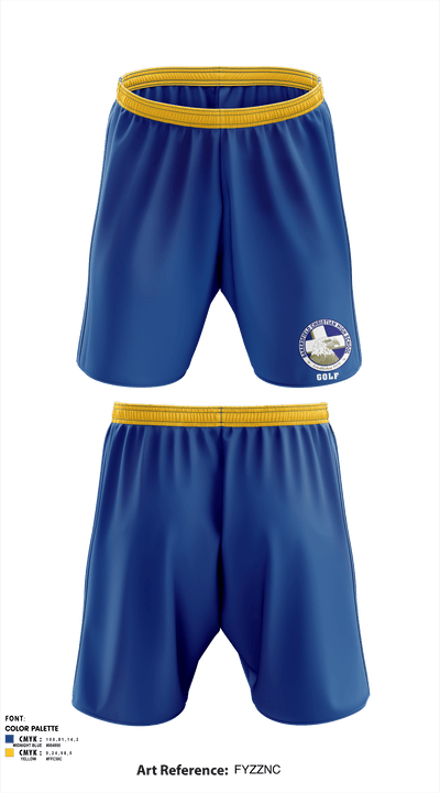 Bakersfield Christian High School Golf 54410462 Athletic Shorts With Pockets - 1