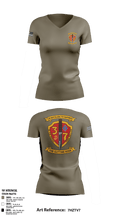 3rd Battalion 7th Marines 15959701 Women's Short Sleeve V-neck Shirt - 1