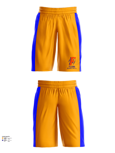 Flora High School Basketball 50260005 Mens Basketball Shorts - 1