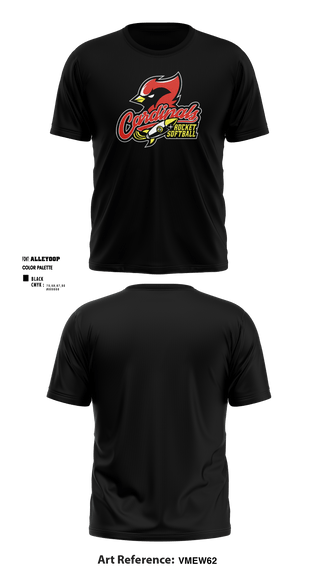 Short Sleeve Performance Shirt, Cardinals Rocket Softball, Softball, Teamtime, Team time, sublimation, custom sports apparel, team uniforms, spirit wear, spiritwear, sports uniforms, custom shirts, team store, custom team store, fundraiser sports, apparel fundraiser