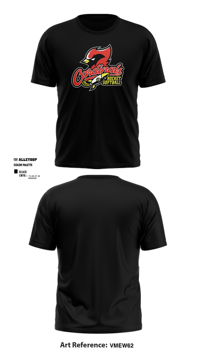 Cardinals Rocket Softball 57412364 Short Sleeve Performance Shirt - 1