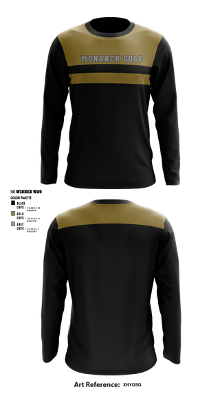 Long Sleeve Performance Shirt, Monarch High School Golf, Golf, Teamtime, Team time, sublimation, custom sports apparel, team uniforms, spirit wear, spiritwear, sports uniforms, custom shirts, team store, custom team store, fundraiser sports, apparel fundraiser