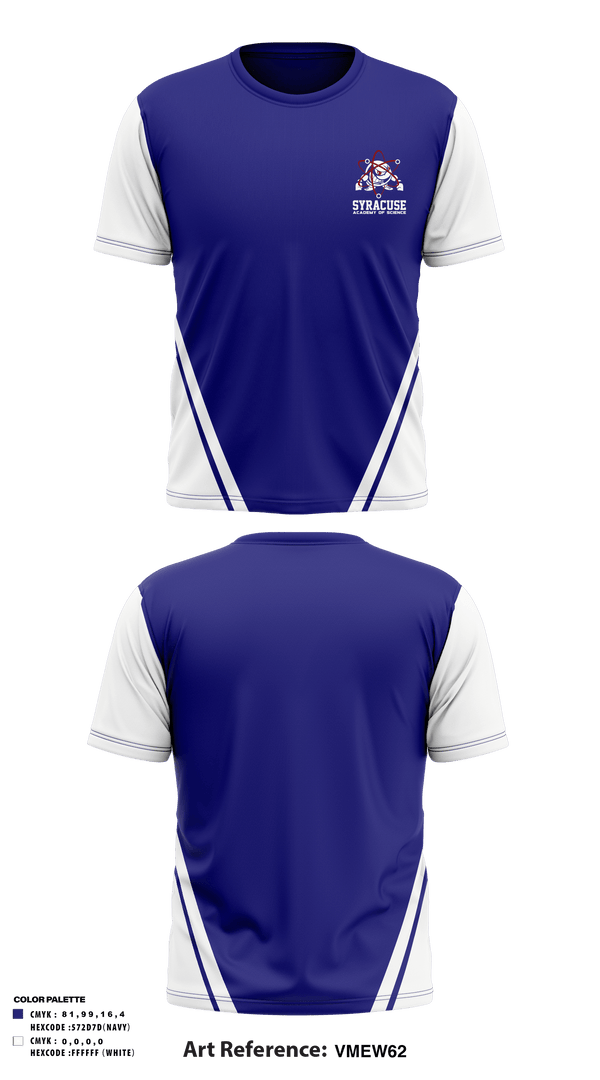 Short Sleeve Performance Shirt, Syracuse Academy of Science, Track & Field, Teamtime, Team time, sublimation, custom sports apparel, team uniforms, spirit wear, spiritwear, sports uniforms, custom shirts, team store, custom team store, fundraiser sports, apparel fundraiser