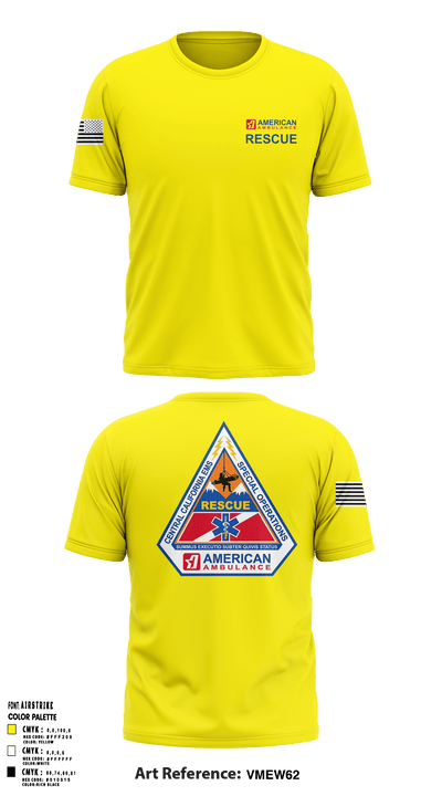 American Ambulance Rescue 49557589 Short Sleeve Performance Polo - 5