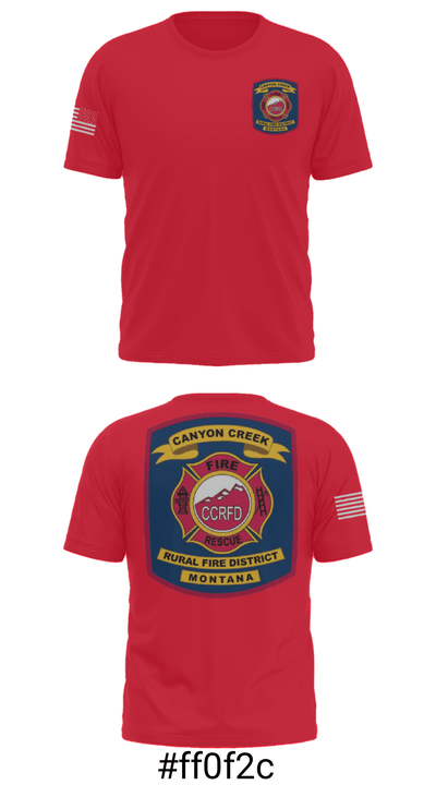 Canyon Creek Rural Fire District 51909217 Short Sleeve Performance Shirt - 31