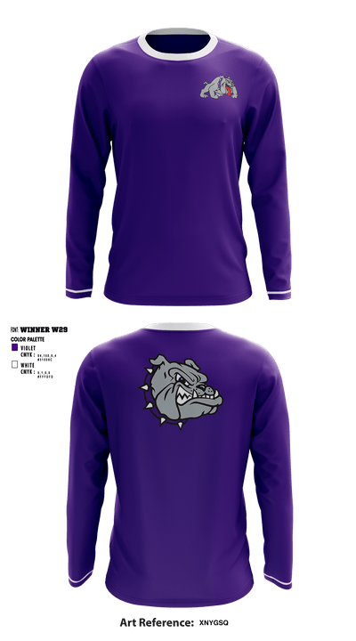Harrisburg High School Volleyball 30681800 Long Sleeve Performance Shirt - 1
