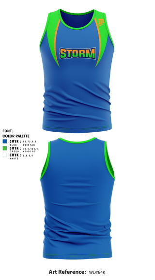 Tank Top, Storm Track & Field, Track & Field, Teamtime, Team time, sublimation, custom sports apparel, team uniforms, spirit wear, spiritwear, sports uniforms, custom shirts, team store, custom team store, fundraiser sports, apparel fundraiser